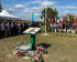 People in Bransles, France, conmemorating fallen British soldiers