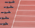an image of the ground of a running race which is empty