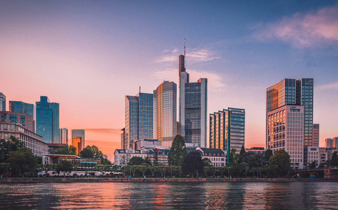 Sunset in Frankfurt