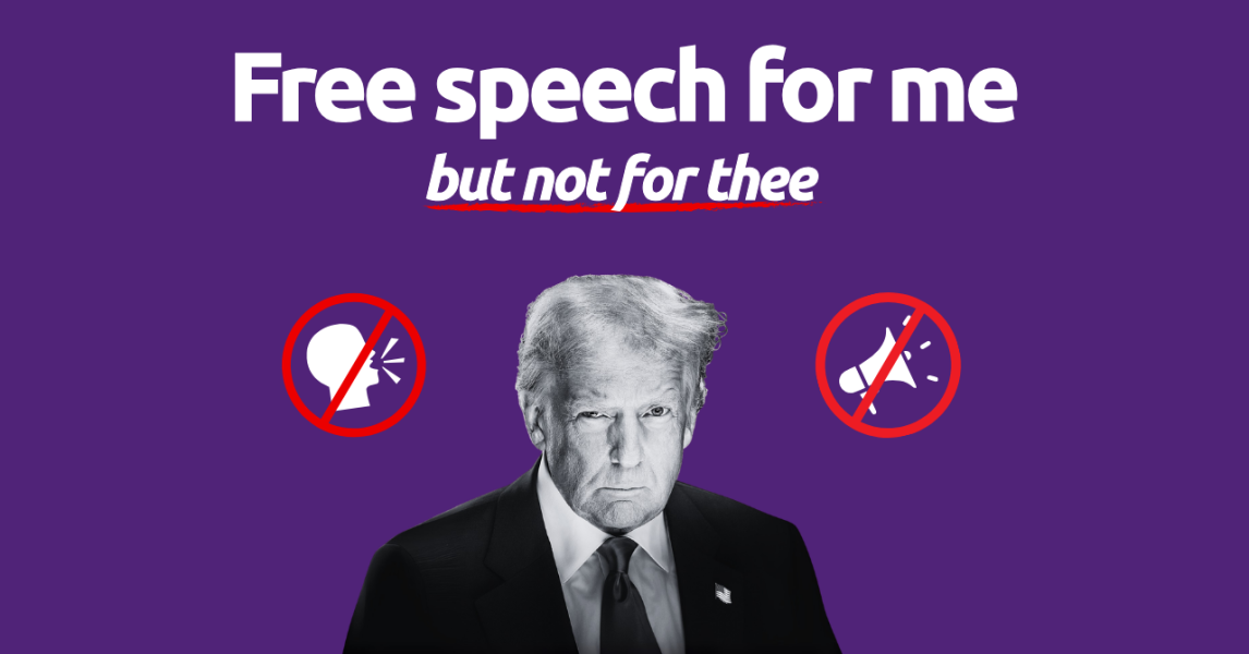 Free speech for me, but not for thee?